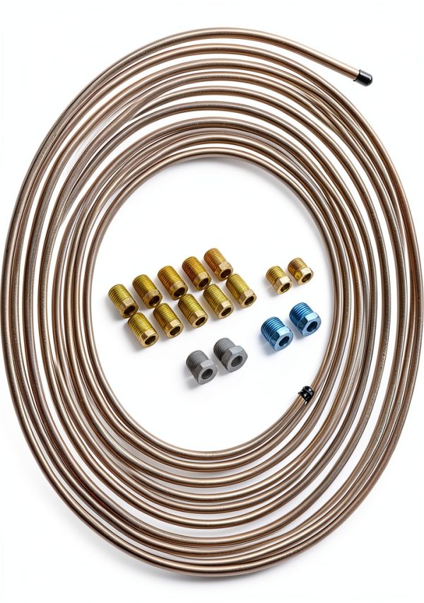 Copper Brake Line Kit 4LIFETIMELINES 1/4" Tubing-0