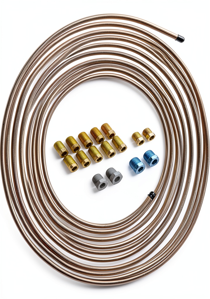 Installing copper brake line kit on a vehicle brake system