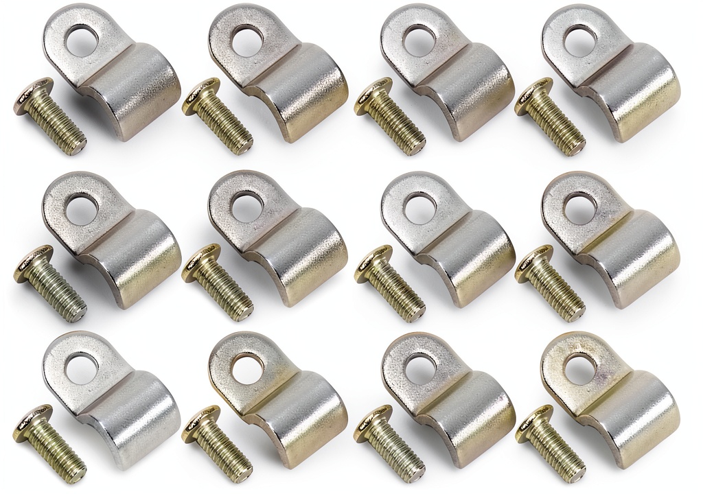 Installing stainless steel brake clamp on a brake line