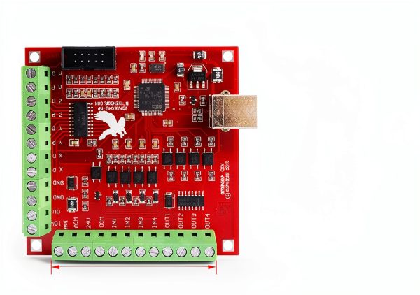 CNCTOPBAOS 4 Axis USB Mach3 Motion Control Card,Red 4-Axis Linkage MACH3 CNC Controller Board,Stepper Motor Driver Control Card 100KHz 4 Inputs Breakout Board for CNC Router Engraving Machine-3