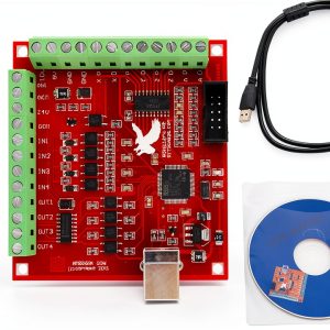 CNCTOPBAOS 4 Axis USB Mach3 Motion Control Card,Red 4-Axis Linkage MACH3 CNC Controller Board,Stepper Motor Driver Control Card 100KHz 4 Inputs Breakout Board for CNC Router Engraving Machine-0