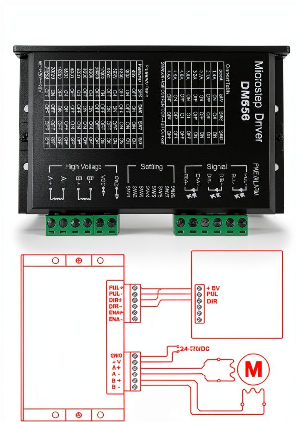 DM556 CNC Stepper Driver ACEIRMC 20 to 50V 5.6A 128 Subdivision-6