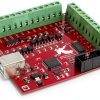 CNCTOPBAOS 4 Axis USB Mach3 Motion Control Card,Red 4-Axis Linkage MACH3 CNC Controller Board,Stepper Motor Driver Control Card 100KHz 4 Inputs Breakout Board for CNC Router Engraving Machine-6