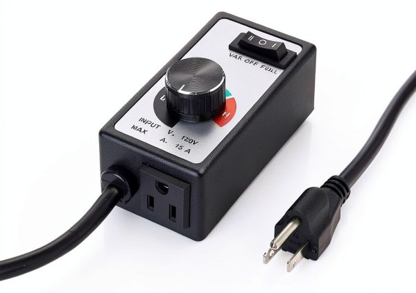 AC Motor Speed Controller CDMALL 120V 15A 6ft Cord Fan Control-0